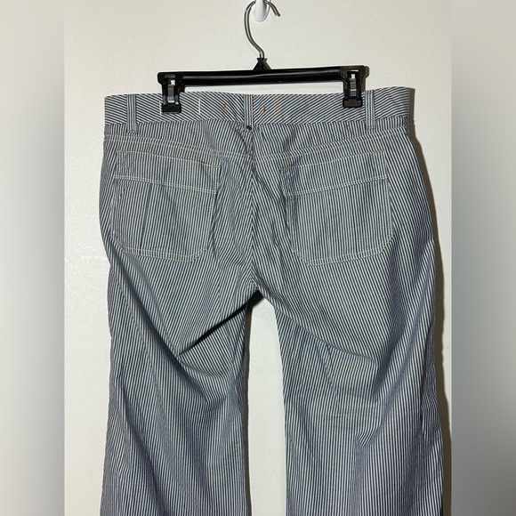 GAP Limited Edition Gray Striped Wide Leg Pants Size 10 - Picture 4 of 6